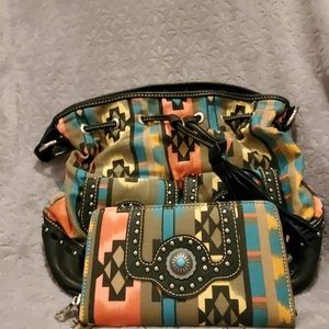 Montana West handbag and wallet